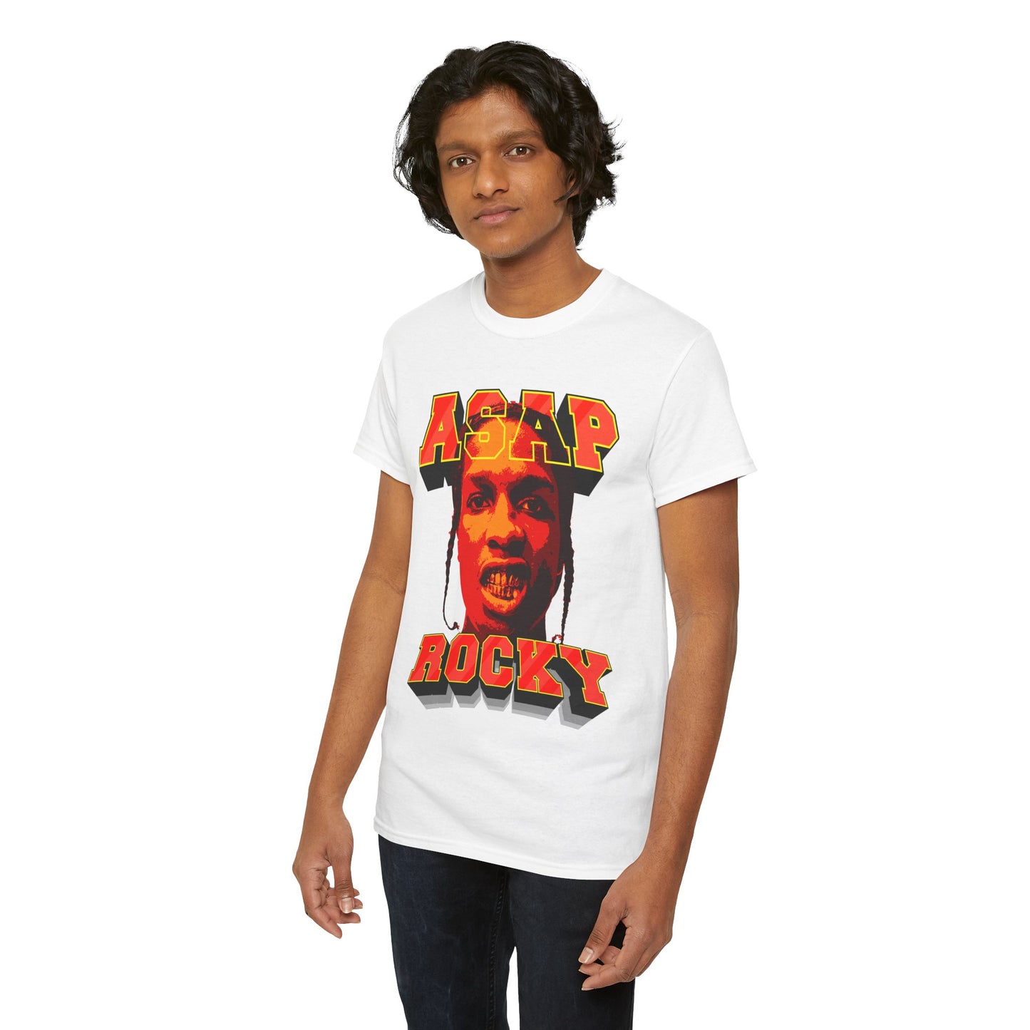 DATNEWDRIP ASAP Rocky Mean Muggin' Graphic Hip Hop T-Shirt