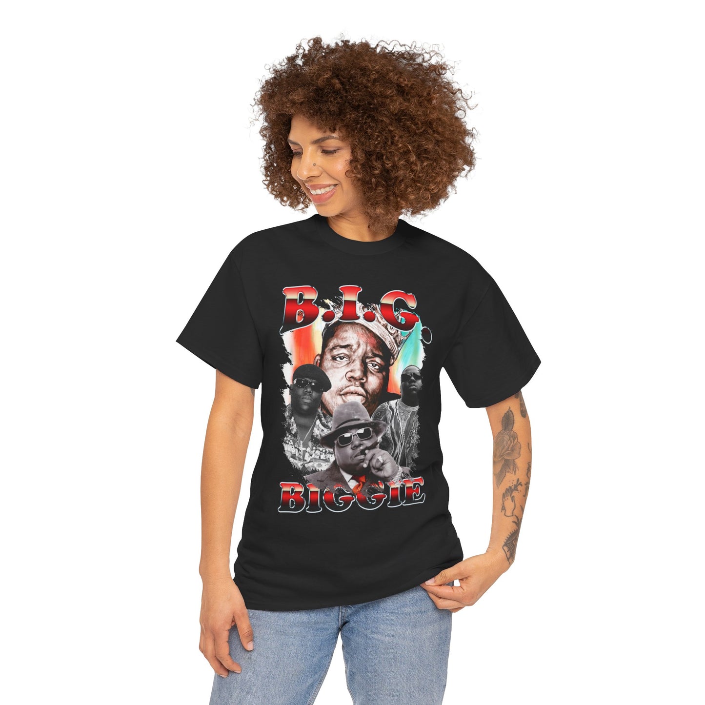 DATNEWDRIP B.I.G. Big Poppa Graphic Hip Hop T-Shirt