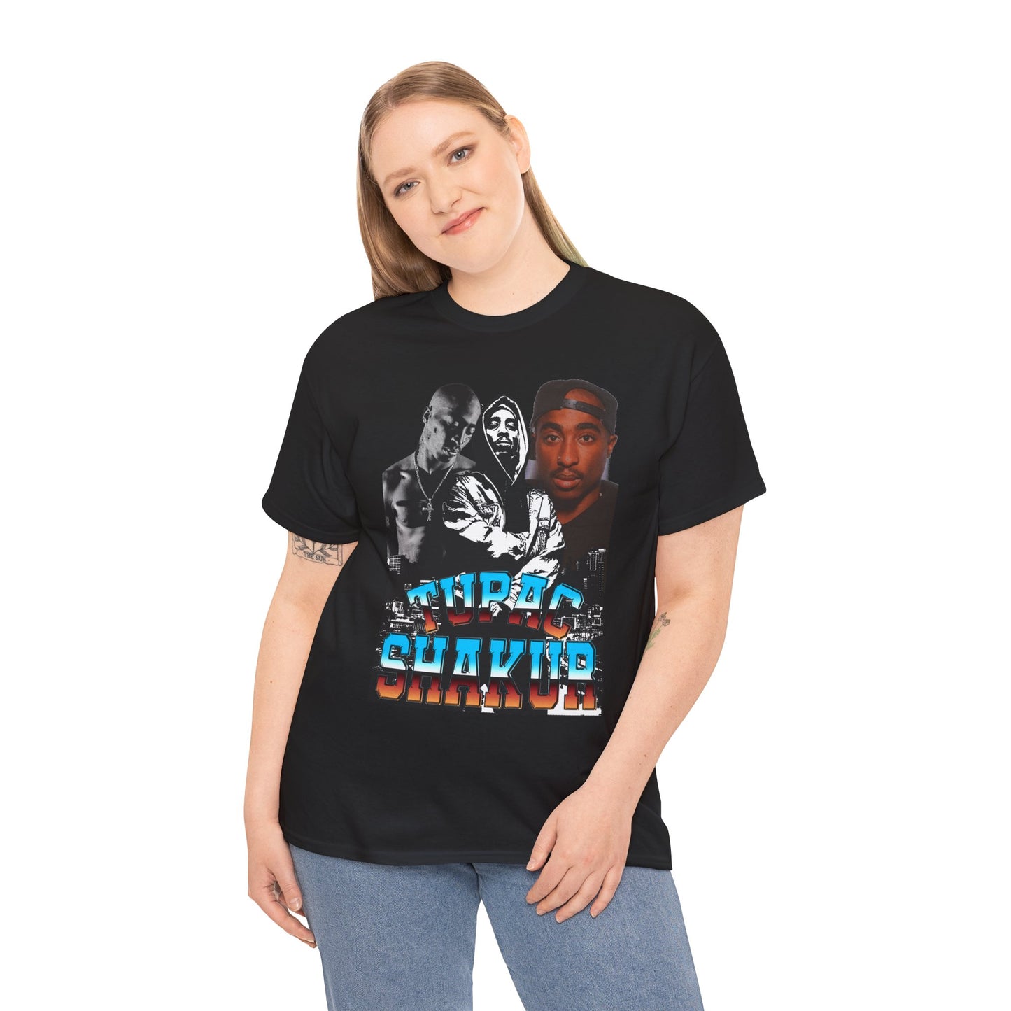DATNEWDRIP 2pac Hooded Graphic Hip Hop T-Shirt