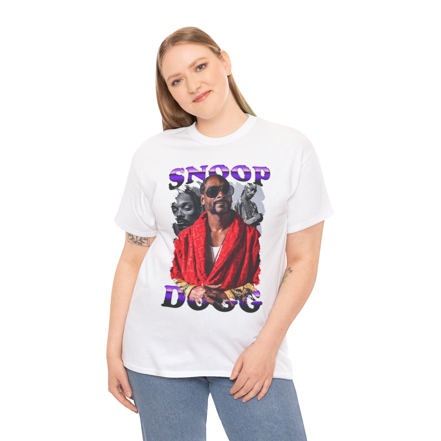 Snoop Dogg Red Robes Graphic Hip Hop T-Shirt