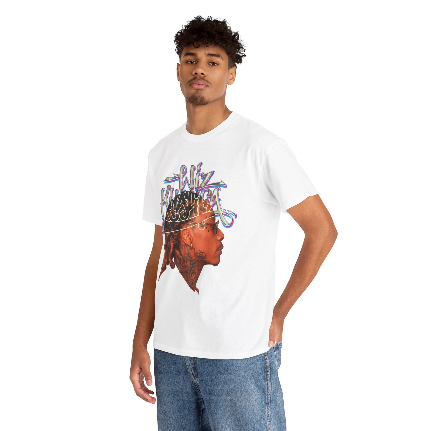 DATNEWDRIP Wiz Khalifa Side View Graphic Hip Hop T-Shirt