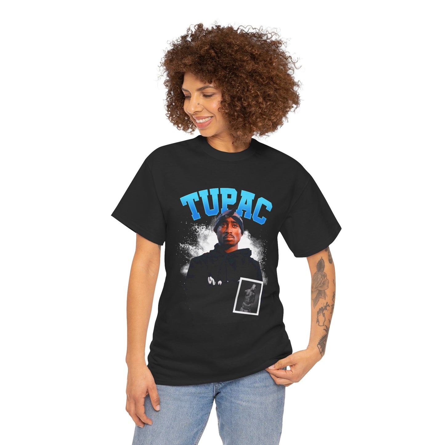DATNEWDRIP 2pac Shine On Graphic Hip Hop T-Shirt