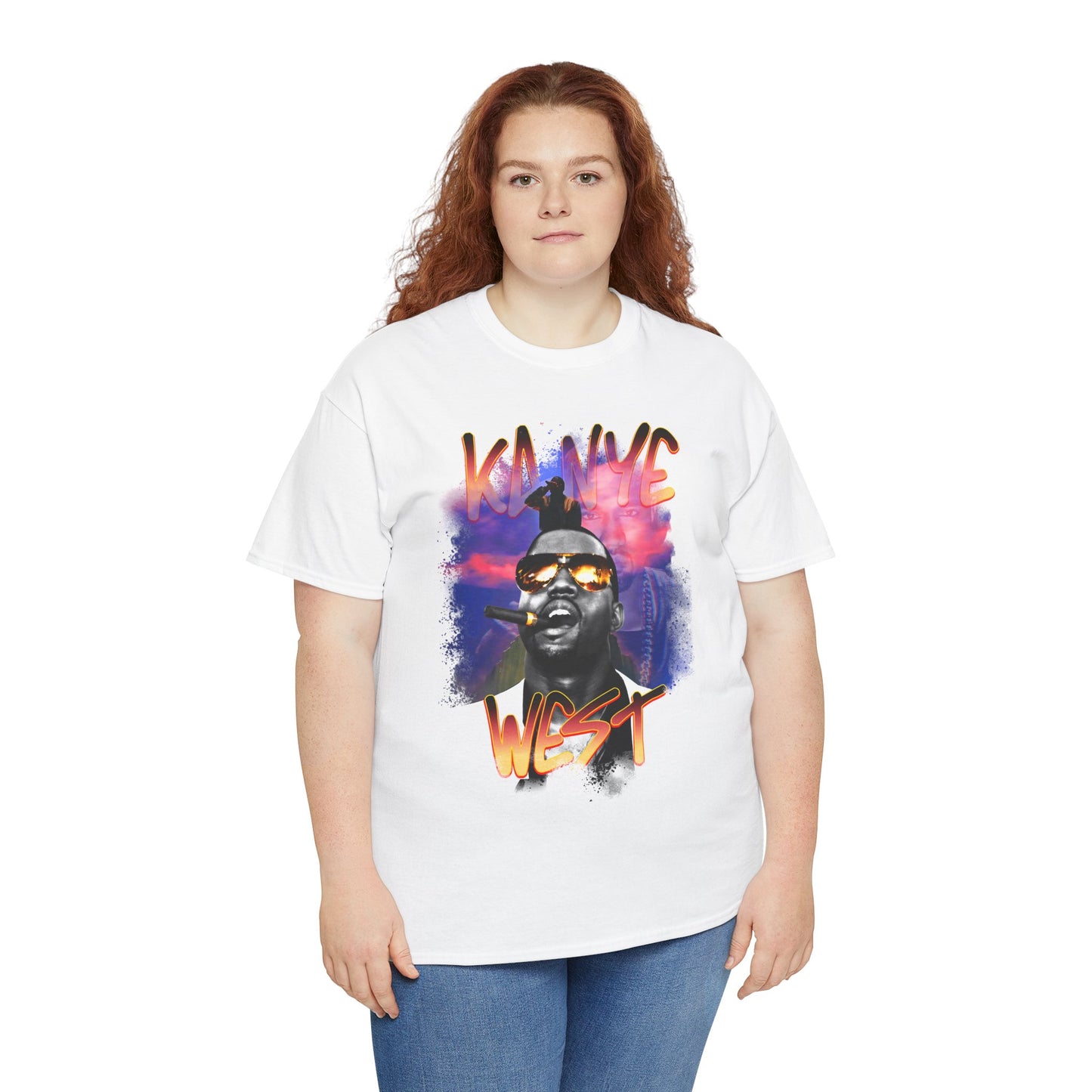 Kanye West Cigar Smokin' Graphic Hip Hop T-Shirt