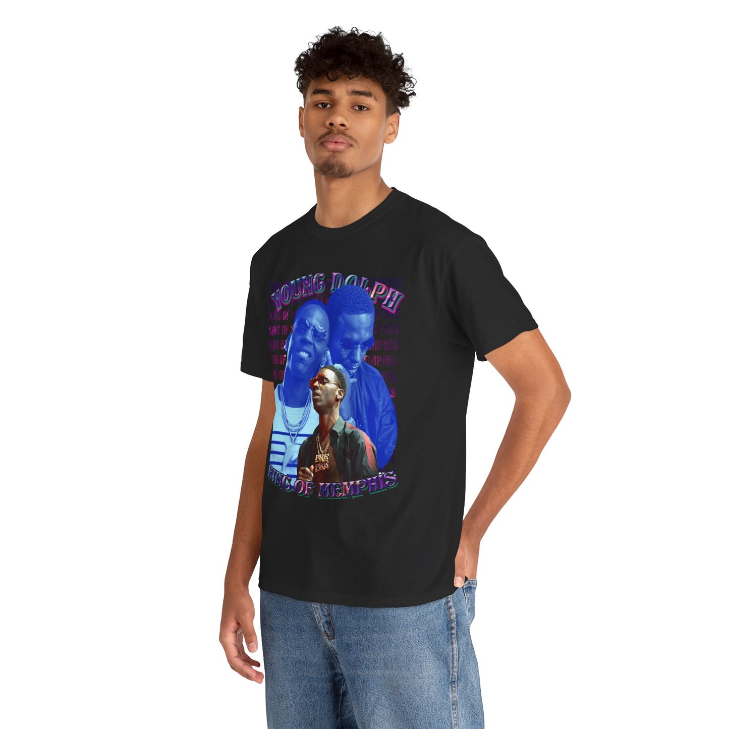 Young Dolph King of Memphis Graphic Hip Hop T-Shirt