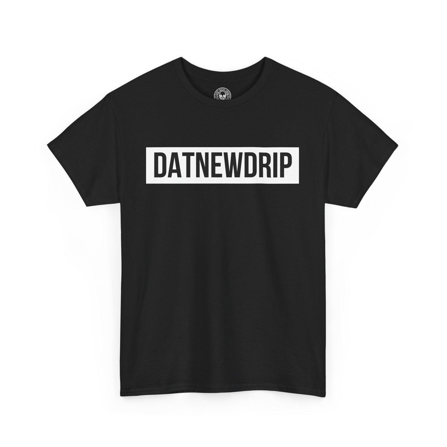 DATNEWDRIP Classic Streetwear Graphic Tee White Bar Logo