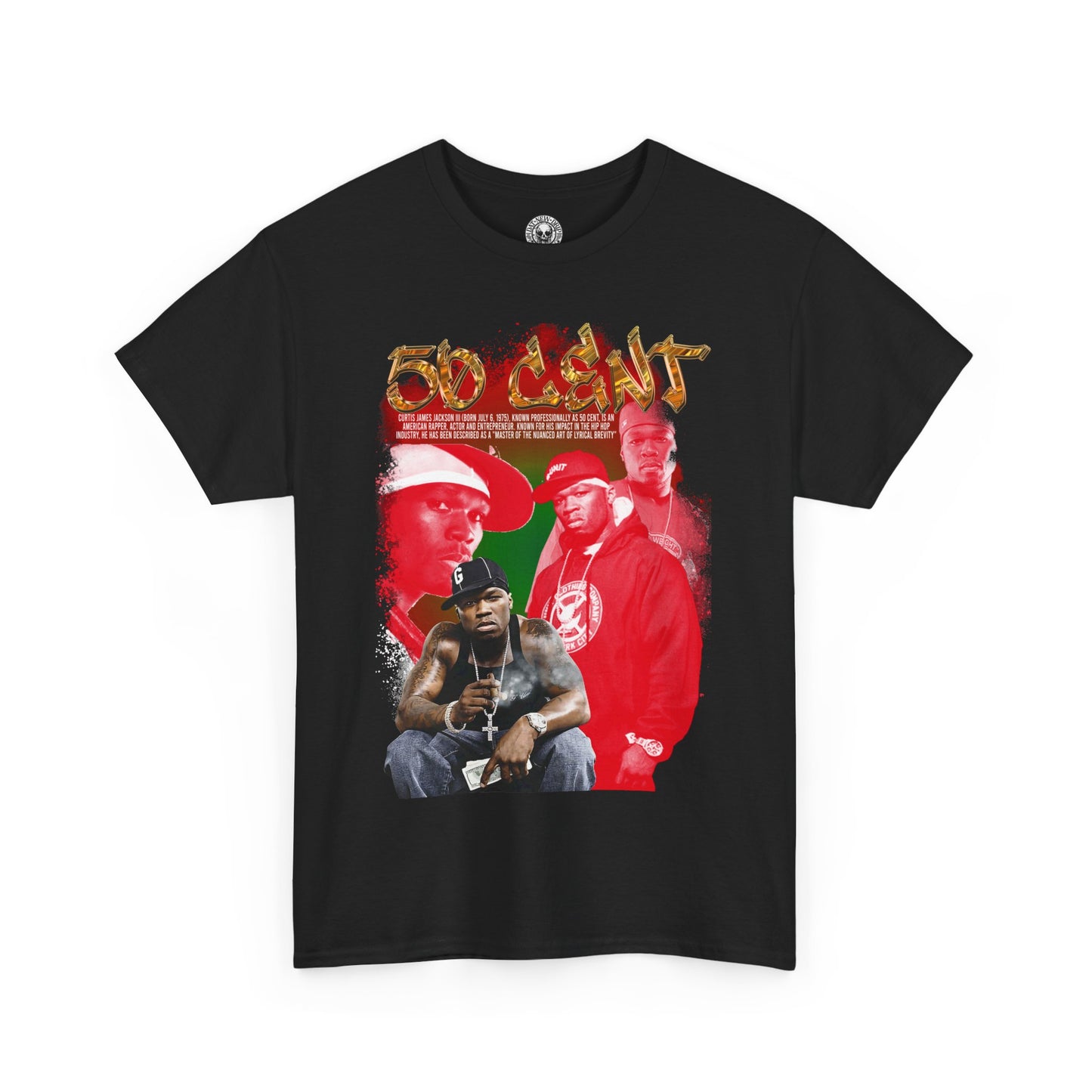 DATNEWDRIP 50 Cent Half Dollar Graphic Hip Hop T-Shirt