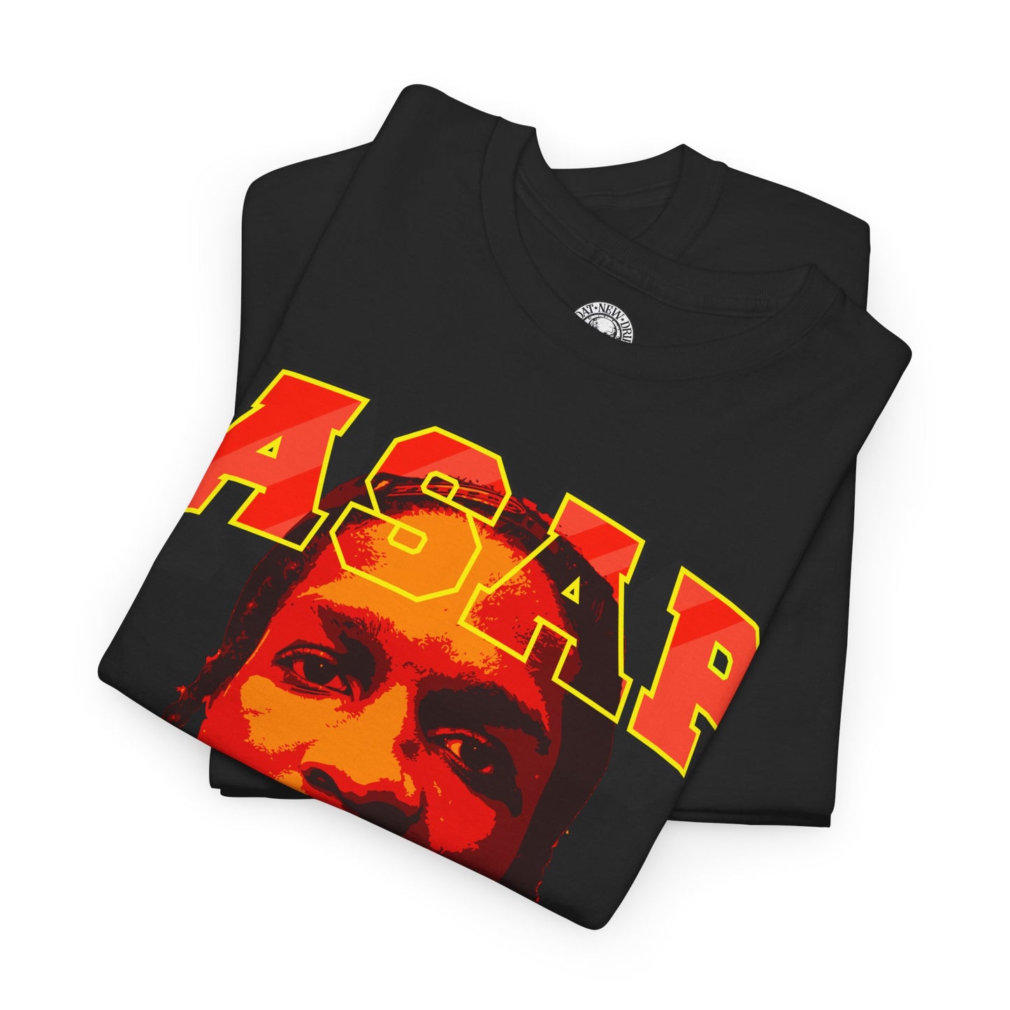 DATNEWDRIP ASAP Rocky Mean Muggin' Graphic Hip Hop T-Shirt