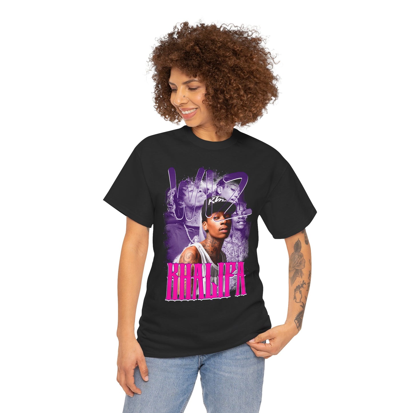 DATNEWDRIP Wiz Khalifa Soft Flex Graphic Hip Hop T-Shirt
