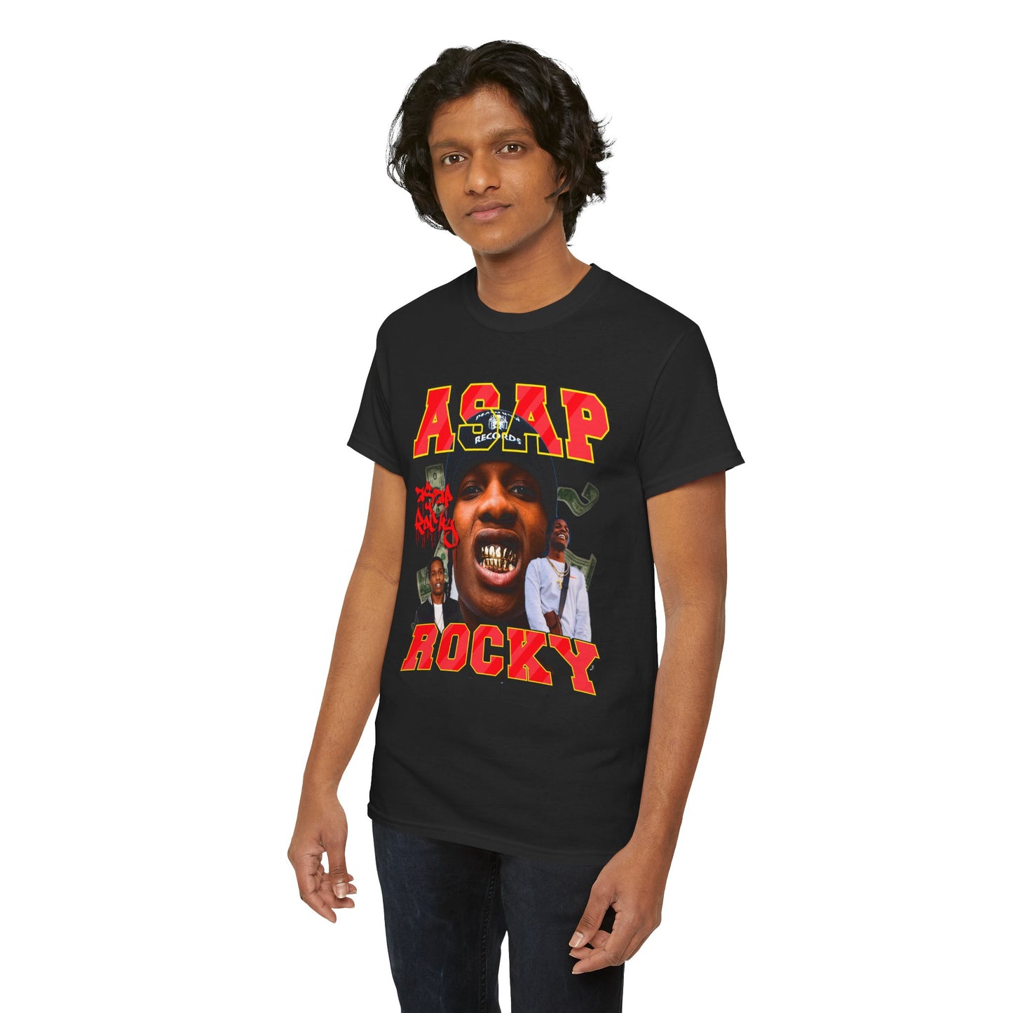 DATNEWDRIP ASAP Rocky Bite Down Graphic Hip Hop T-Shirt