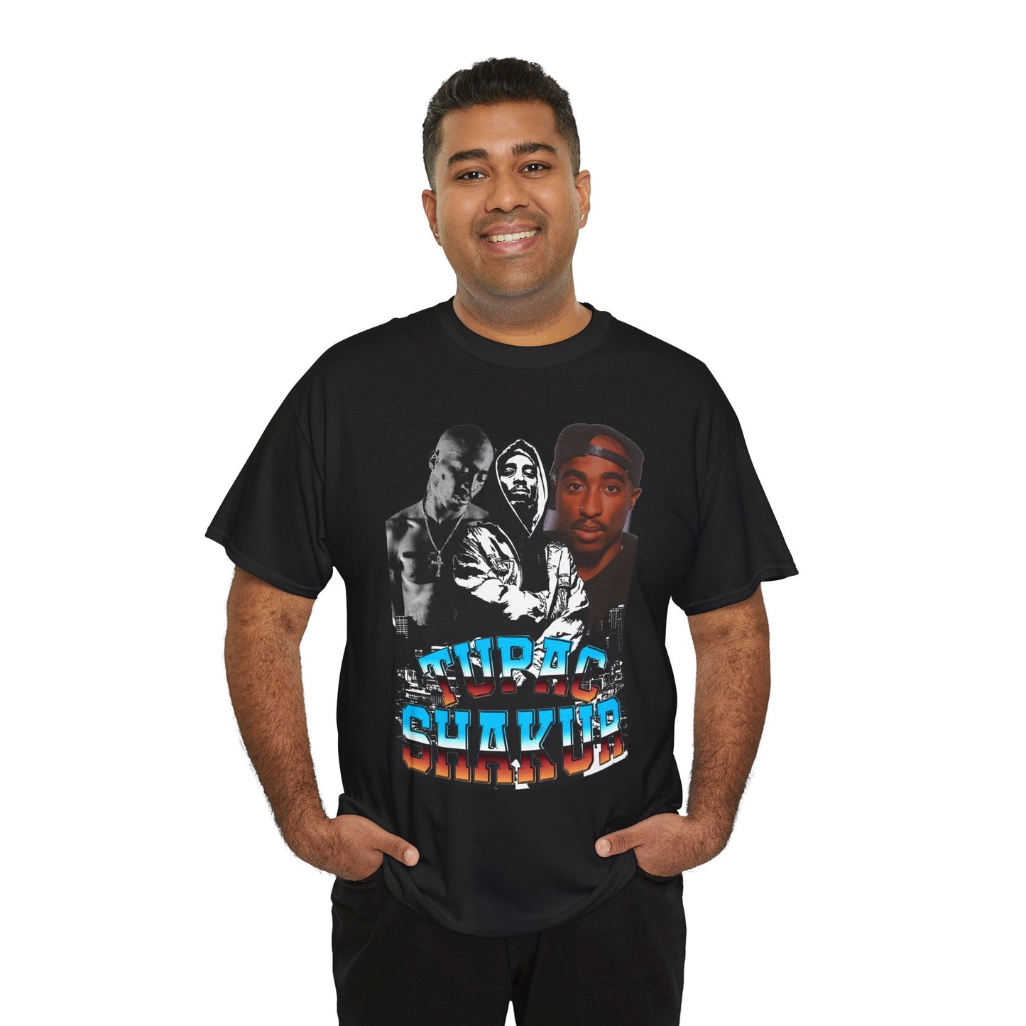 DATNEWDRIP 2pac Hooded Graphic Hip Hop T-Shirt