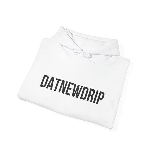 DATNEWDRIP Classic Streetwear Graphic Hoodie Black Lettering