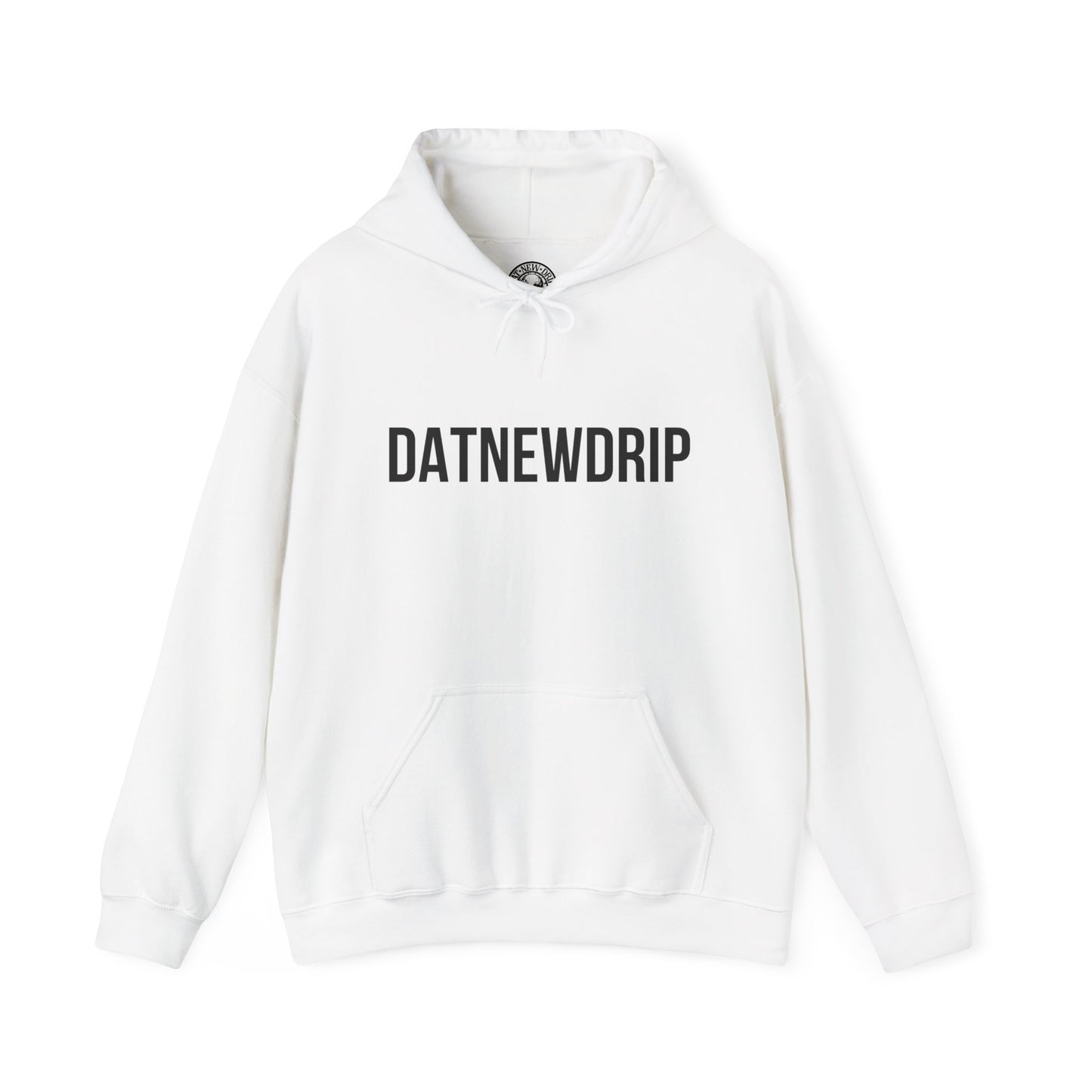 DATNEWDRIP Classic Streetwear Graphic Hoodie Black Lettering