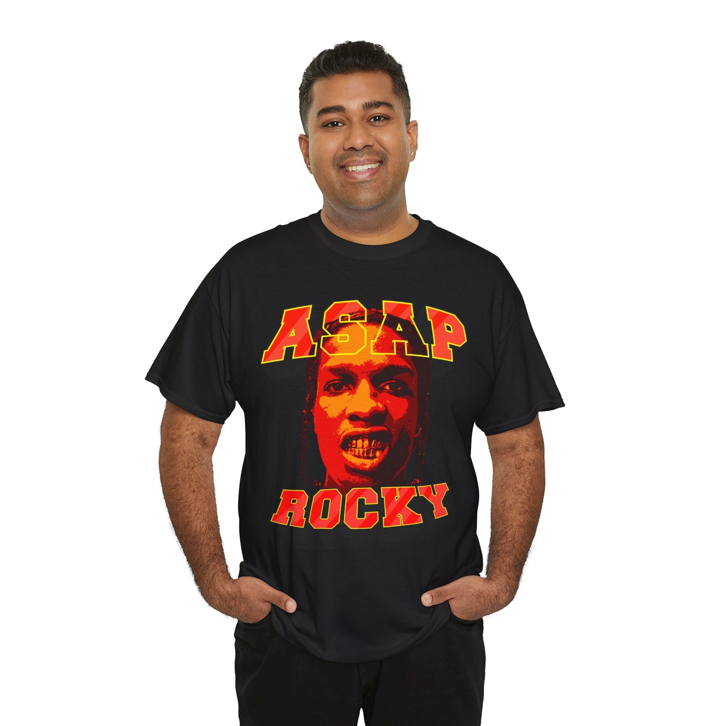 DATNEWDRIP ASAP Rocky Mean Muggin' Graphic Hip Hop T-Shirt