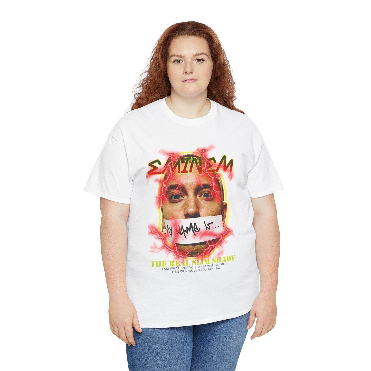 DATNEWDRIP Slim Shady Mouth Shut Graphic Hip Hop T-Shirt