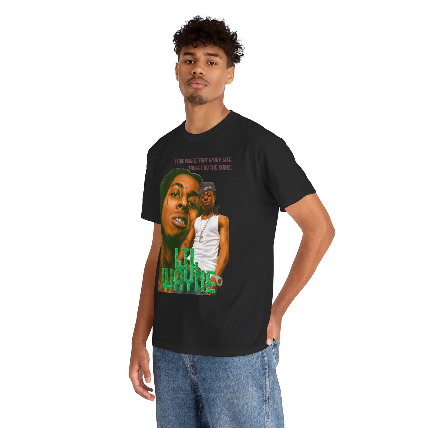 Lil Weezy Enjoy Life Graphic Hip Hop T-Shirt