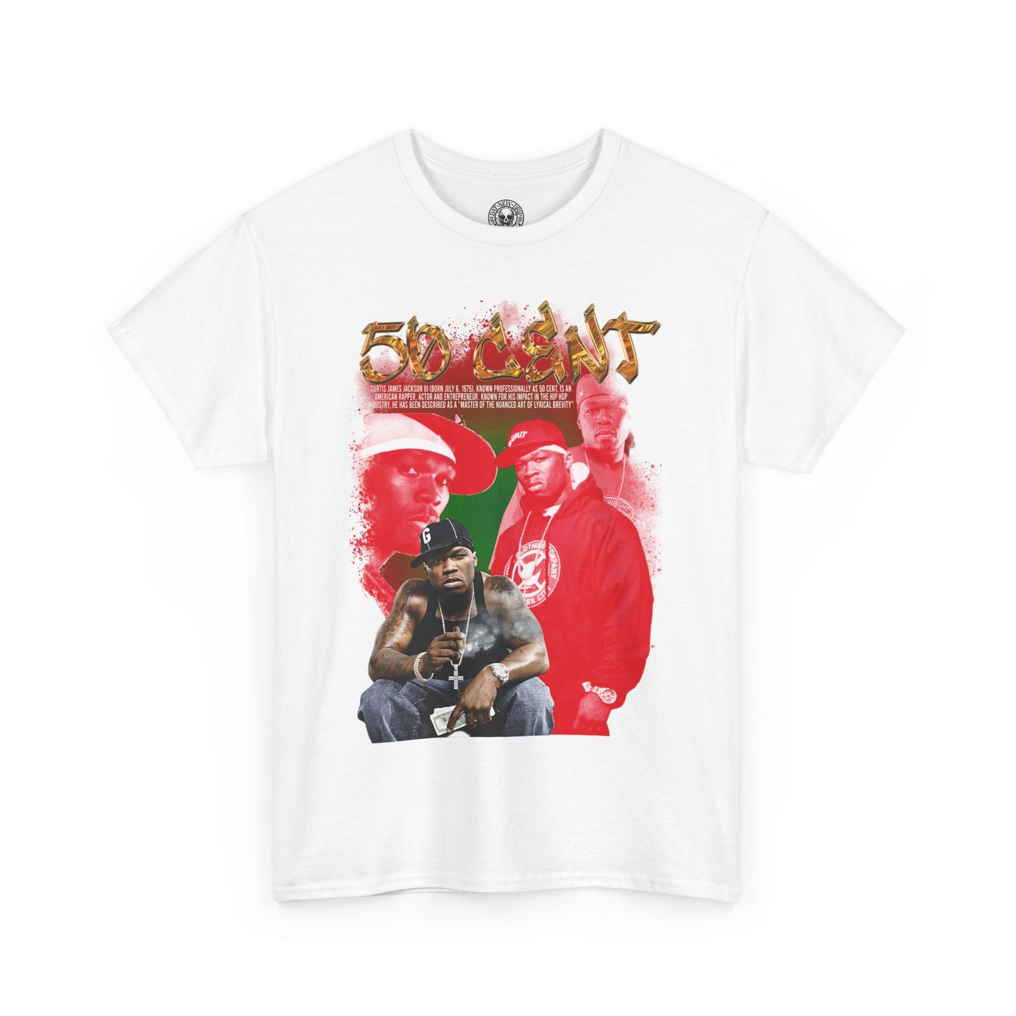 DATNEWDRIP 50 Cent Half Dollar Graphic Hip Hop T-Shirt