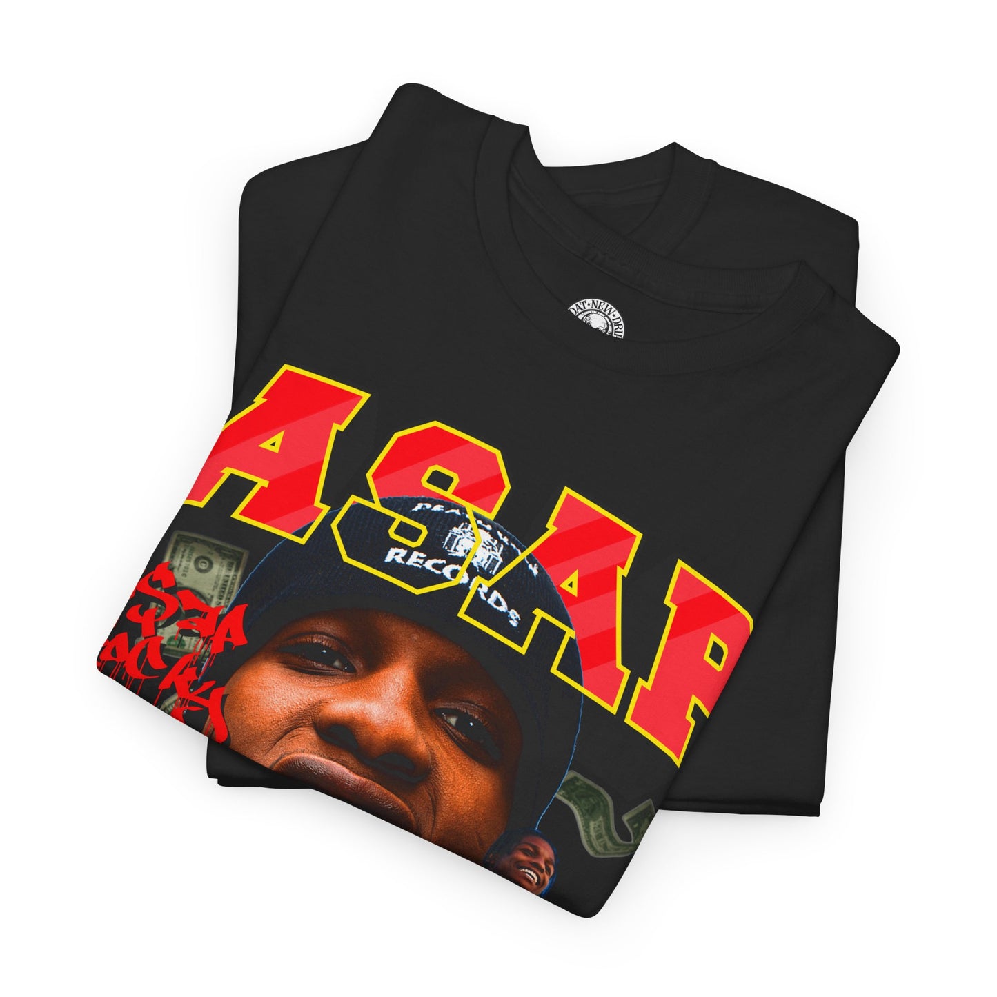 DATNEWDRIP ASAP Rocky Bite Down Graphic Hip Hop T-Shirt