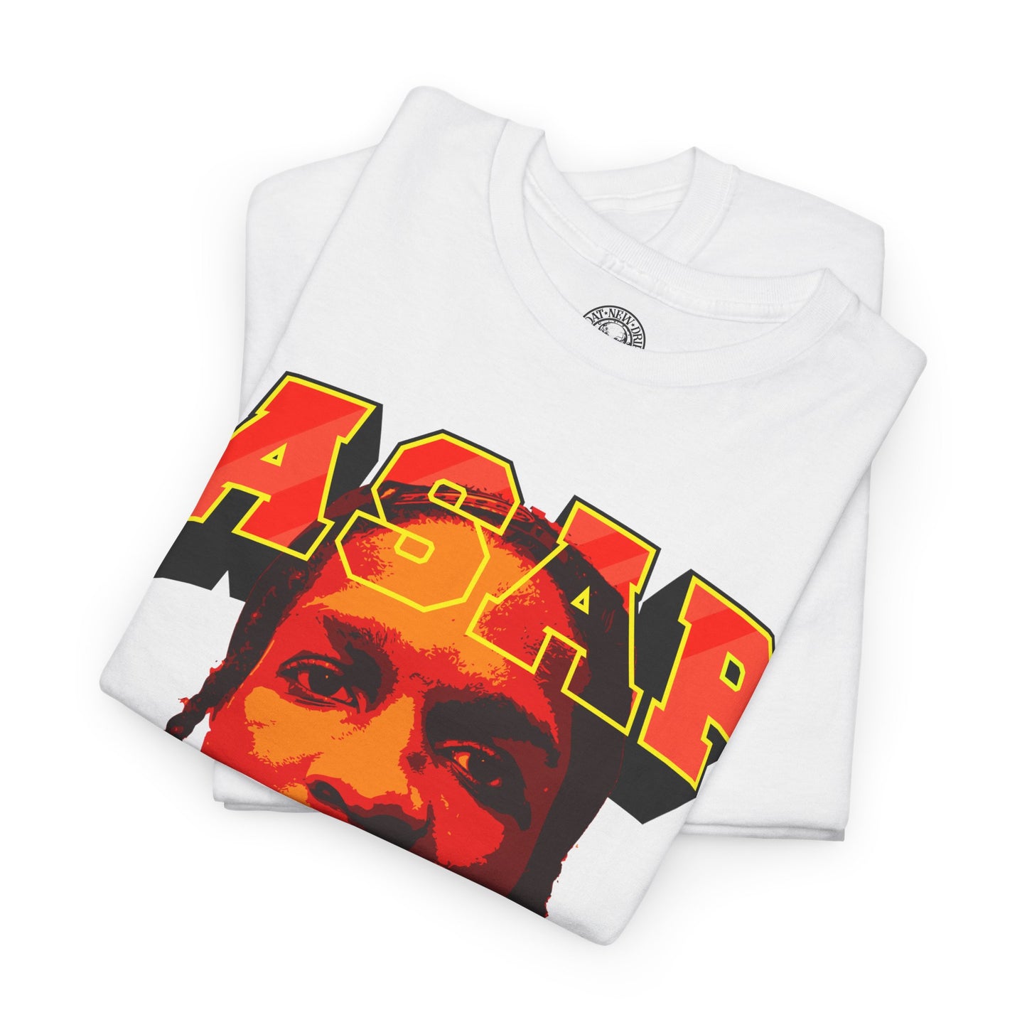 DATNEWDRIP ASAP Rocky Mean Muggin' Graphic Hip Hop T-Shirt