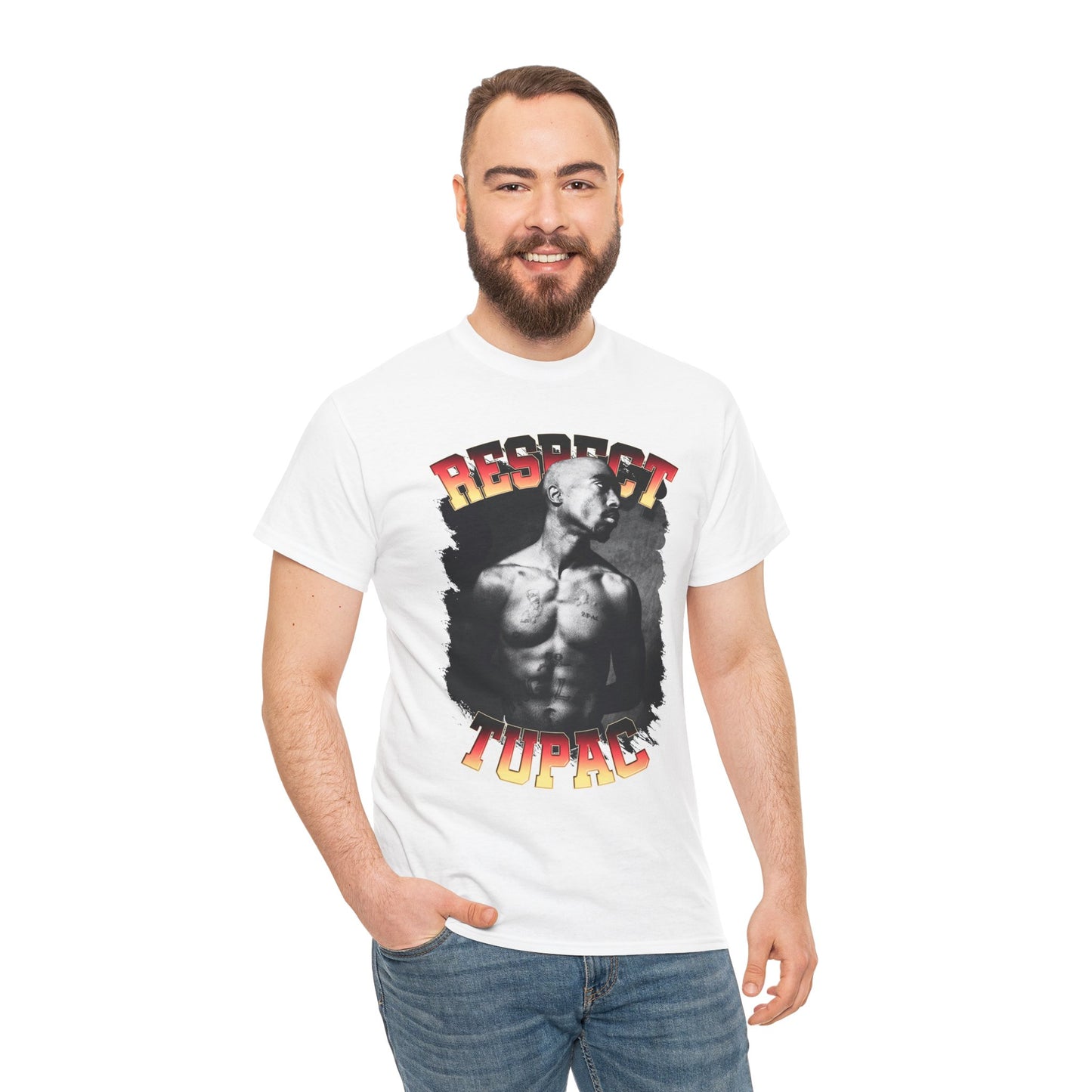 DATNEWDRIP 2pac Respect Graphic Hip Hop T-Shirt