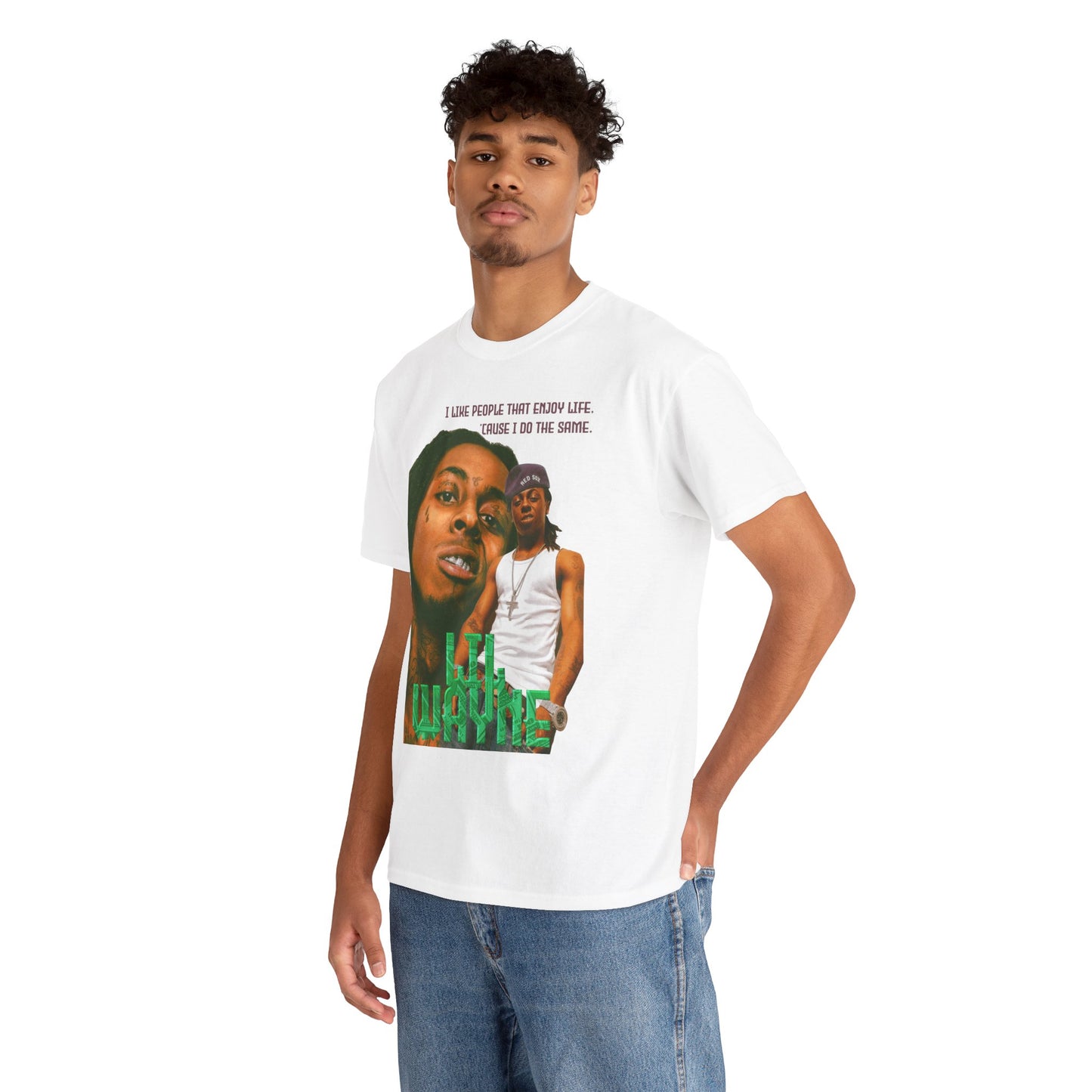 Lil Weezy Enjoy Life Graphic Hip Hop T-Shirt