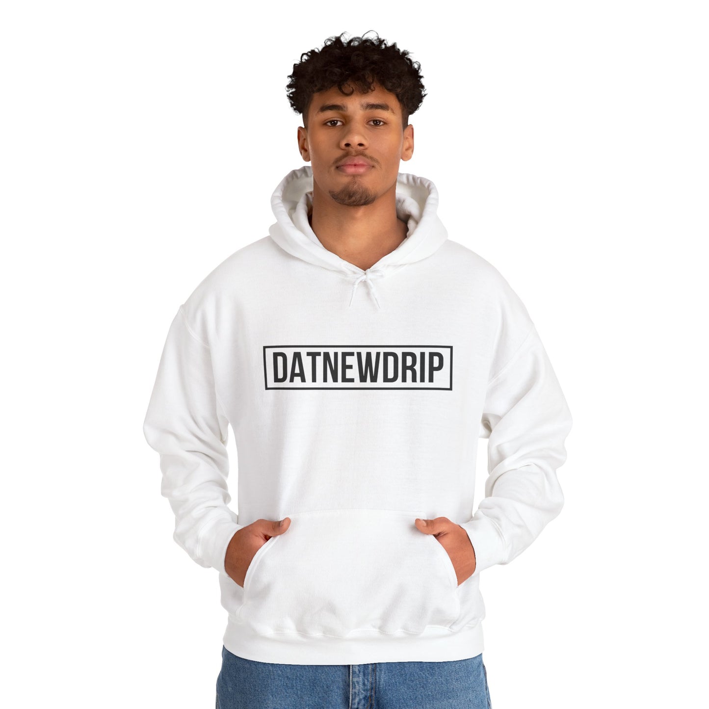 DATNEWDRIP Classic Streetwear Graphic Hoodie Black Label Logo