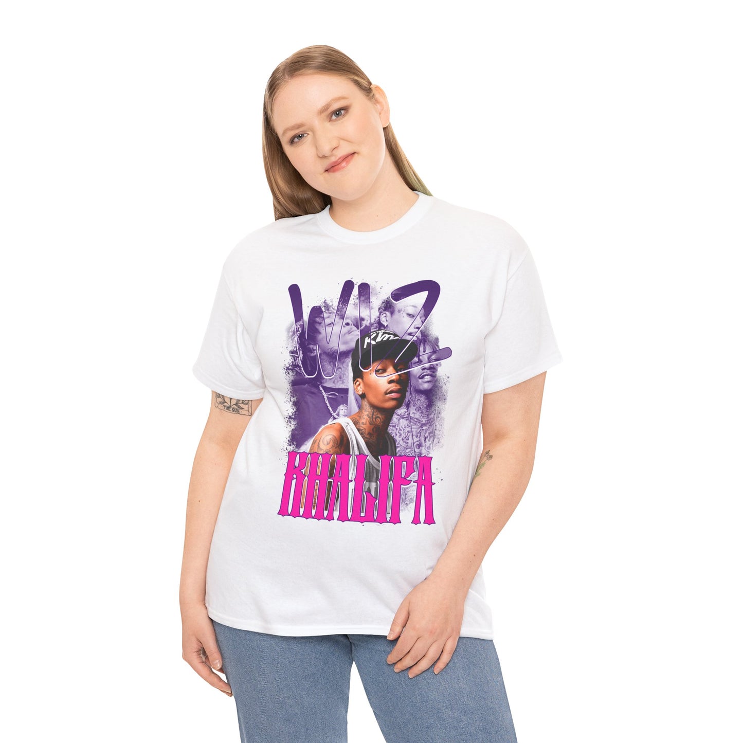 DATNEWDRIP Wiz Khalifa Soft Flex Graphic Hip Hop T-Shirt