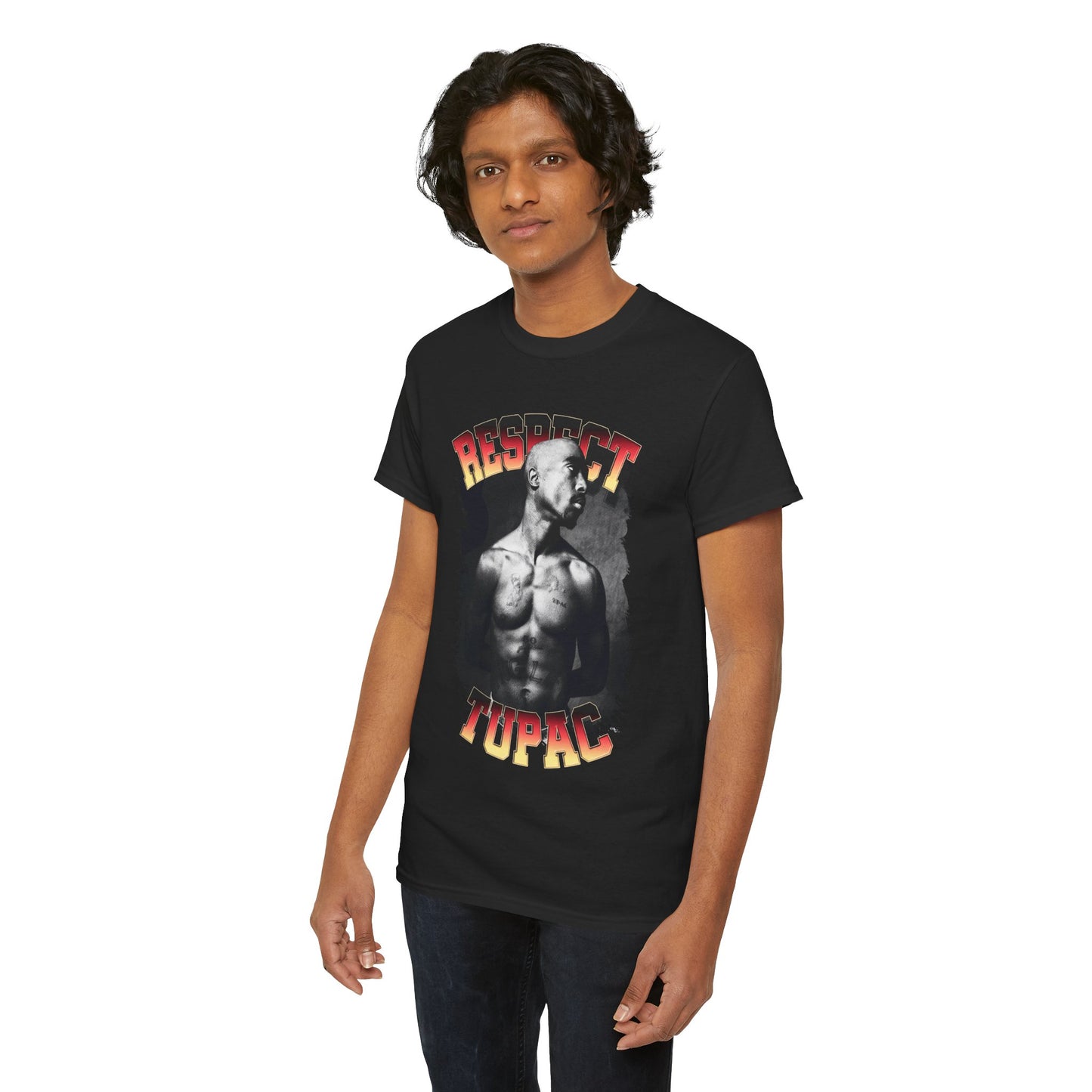 DATNEWDRIP 2pac Respect Graphic Hip Hop T-Shirt