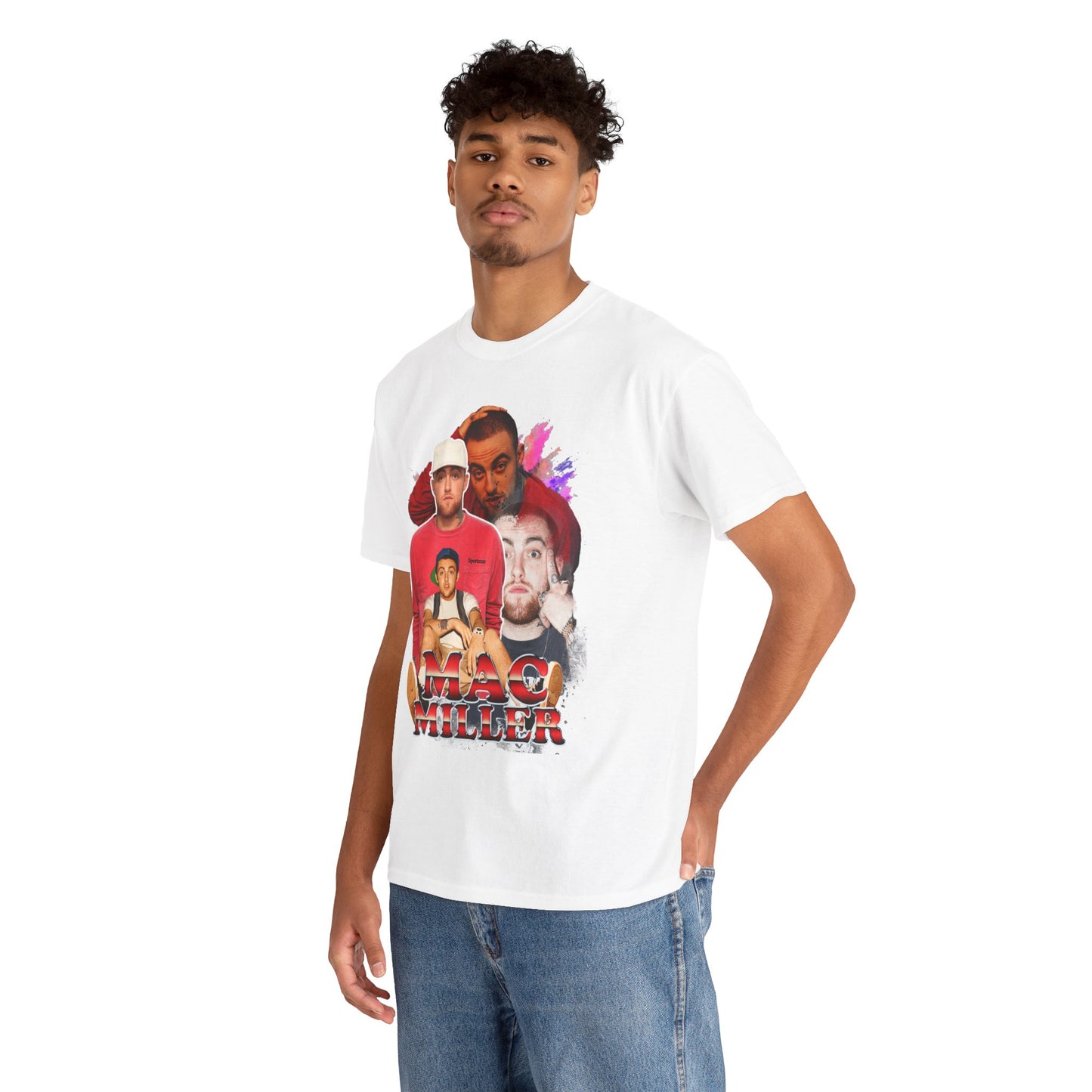 Mac Miller Kickin' Back Graphic Hip Hop T-Shirt
