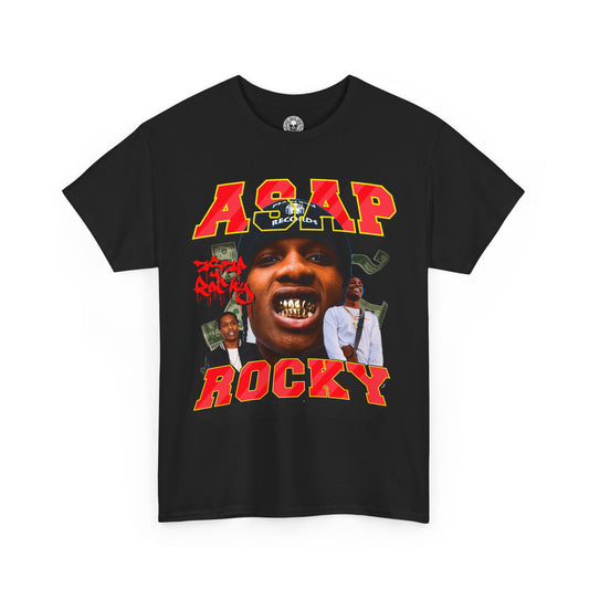 DATNEWDRIP ASAP Rocky Bite Down Graphic Hip Hop T-Shirt