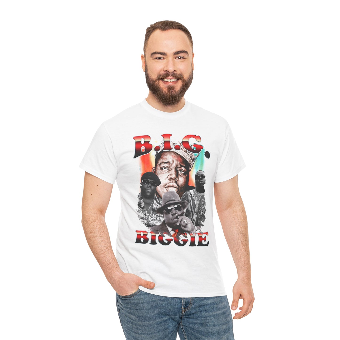 DATNEWDRIP B.I.G. Big Poppa Graphic Hip Hop T-Shirt