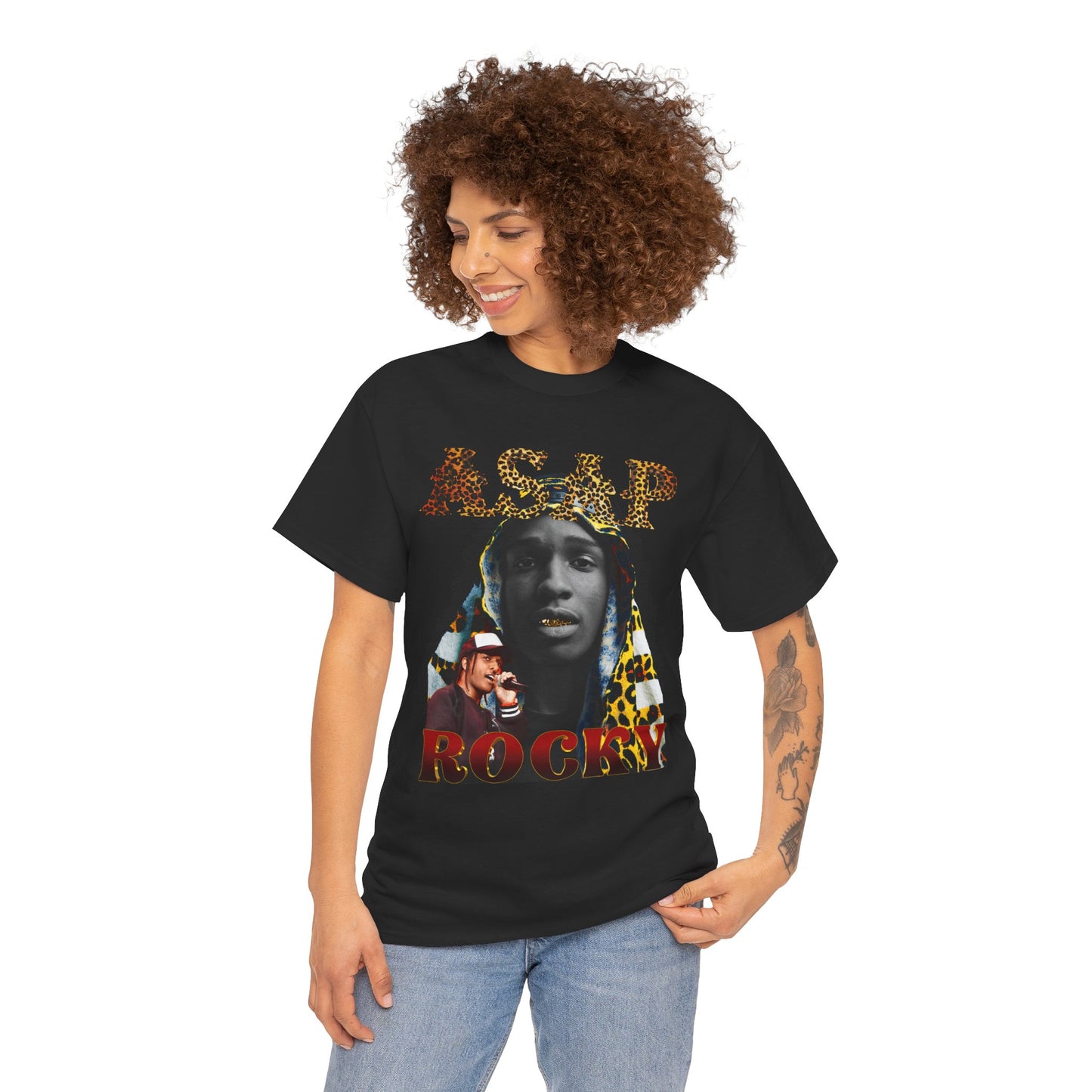 DATNEWDRIP ASAP Rocky The King Graphic Hip Hop T-Shirt