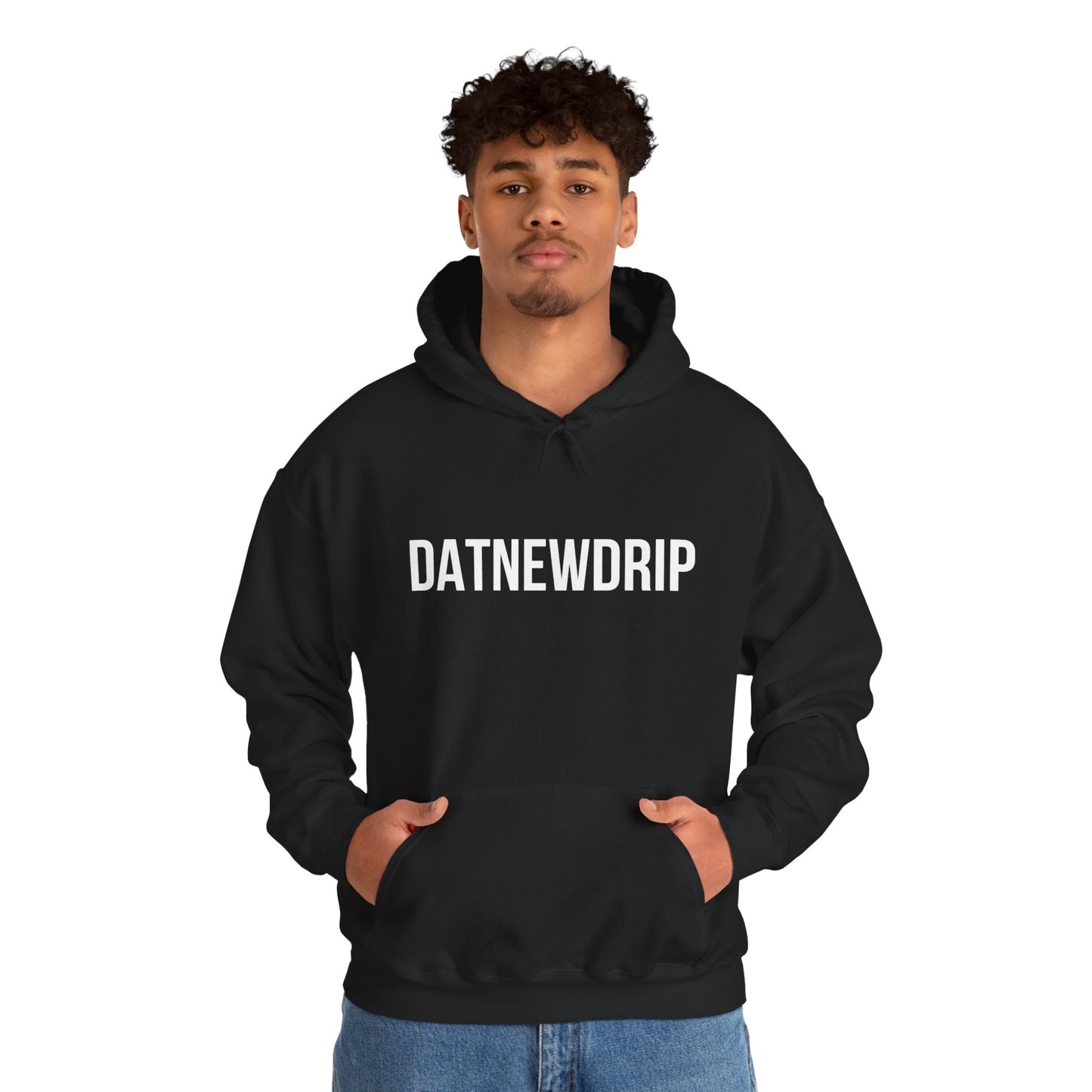 DATNEWDRIP Classic Streetwear Graphic Hoodie White Lettering
