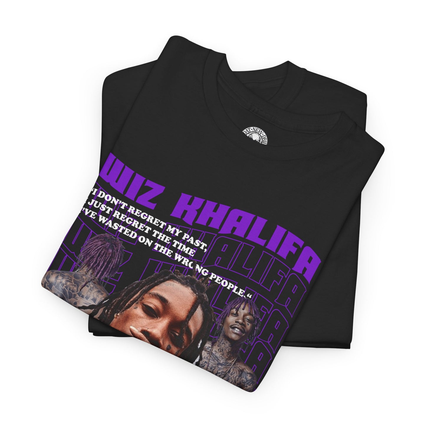 DATNEWDRIP Wiz Khalifa No Regrets Graphic Hip Hop T-Shirt