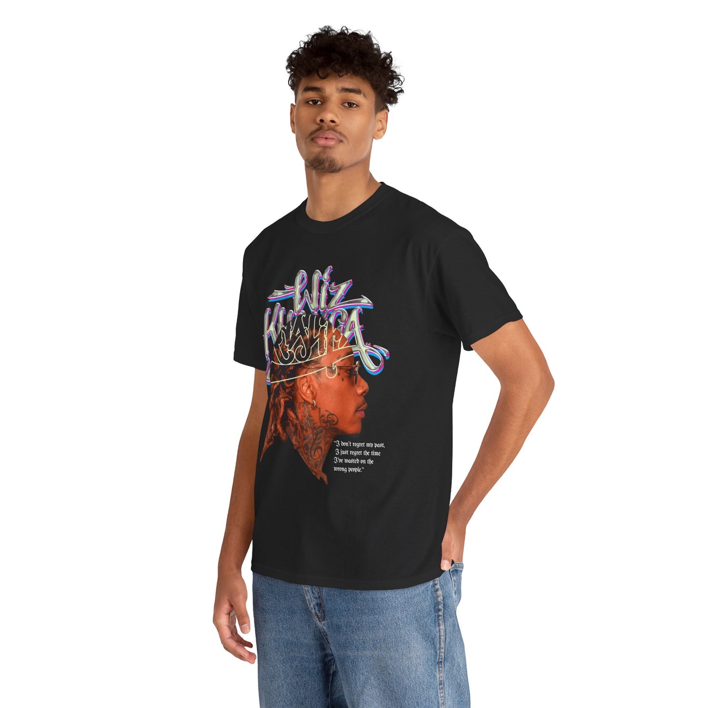 DATNEWDRIP Wiz Khalifa Side View Graphic Hip Hop T-Shirt