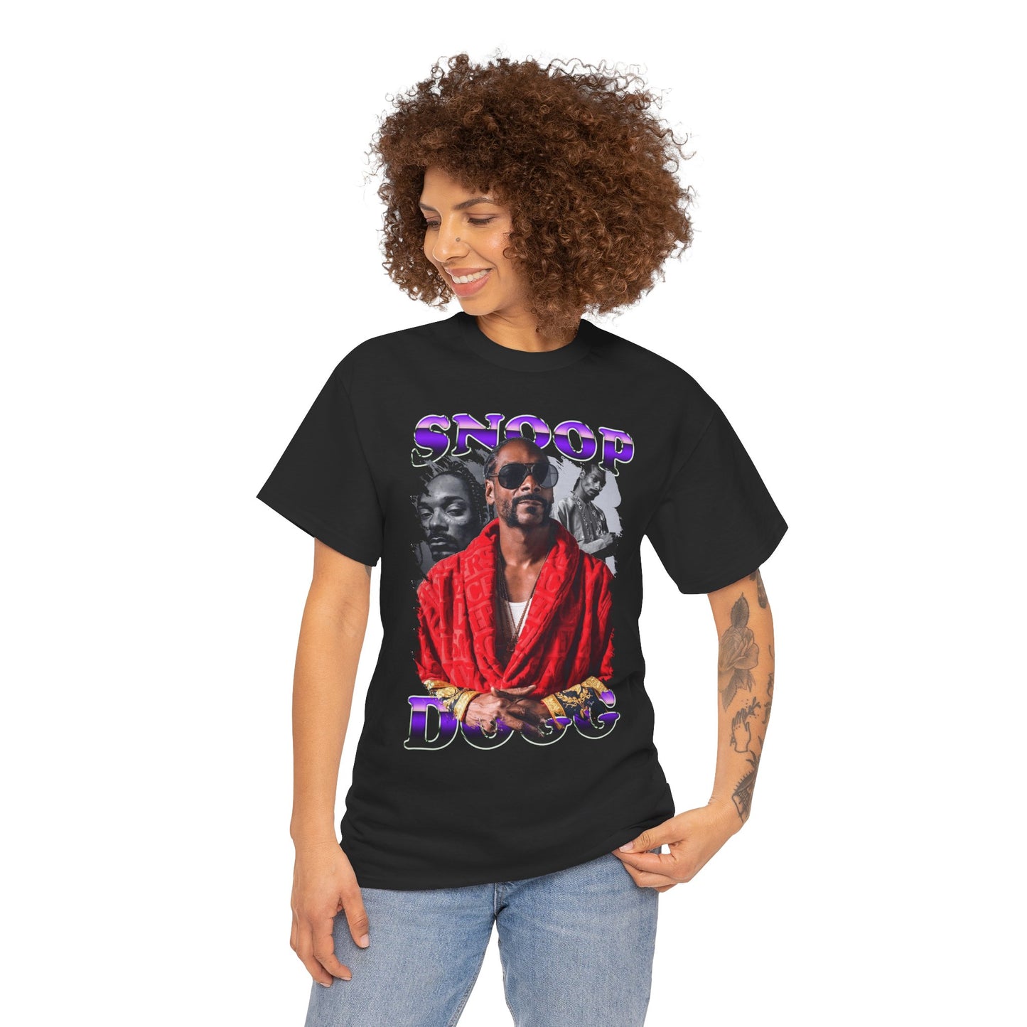 Snoop Dogg Red Robes Graphic Hip Hop T-Shirt