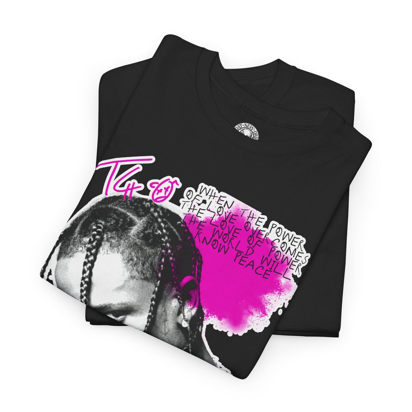 Travis Scott Power Of Love Graphic Hip Hop T-Shirt
