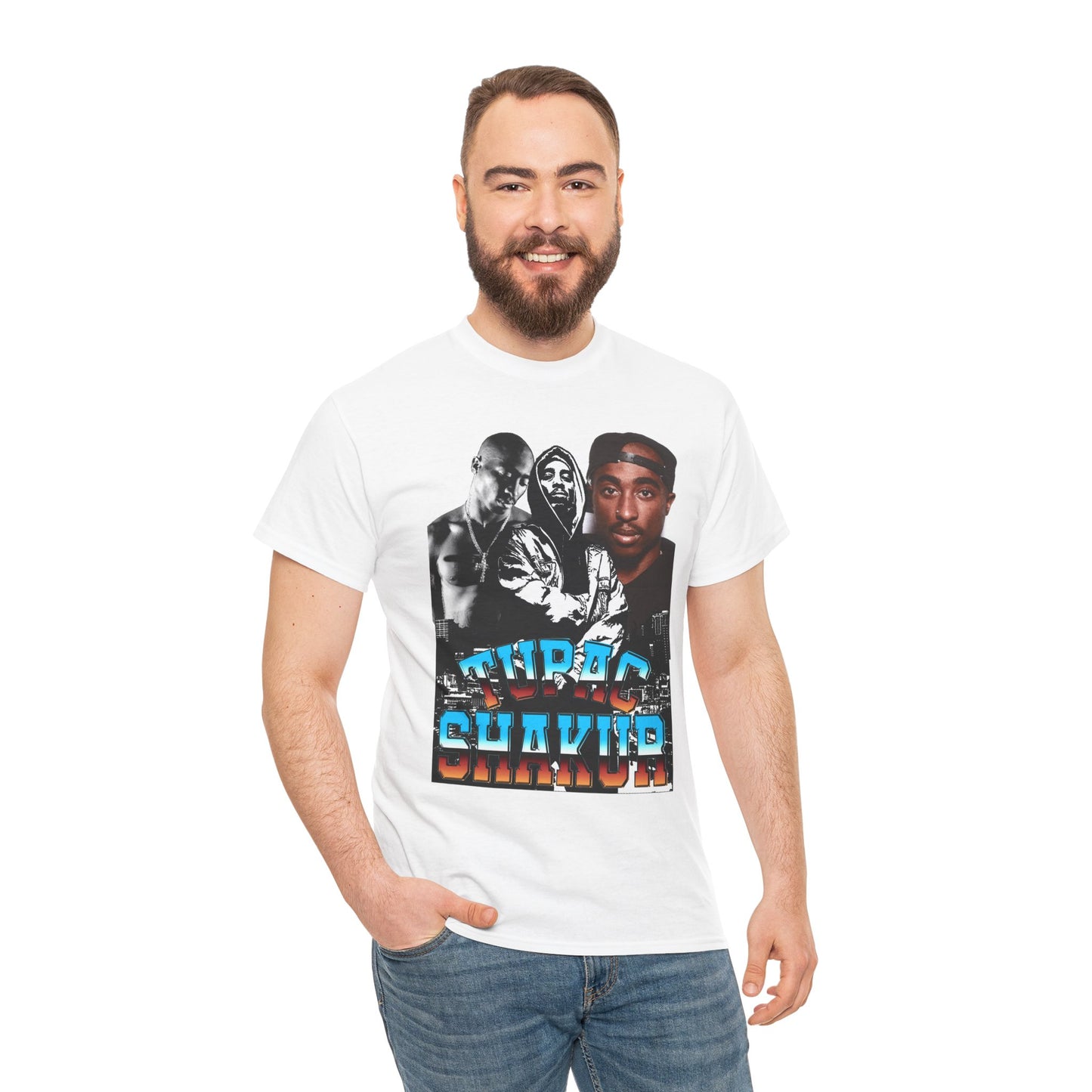 DATNEWDRIP 2pac Hooded Graphic Hip Hop T-Shirt