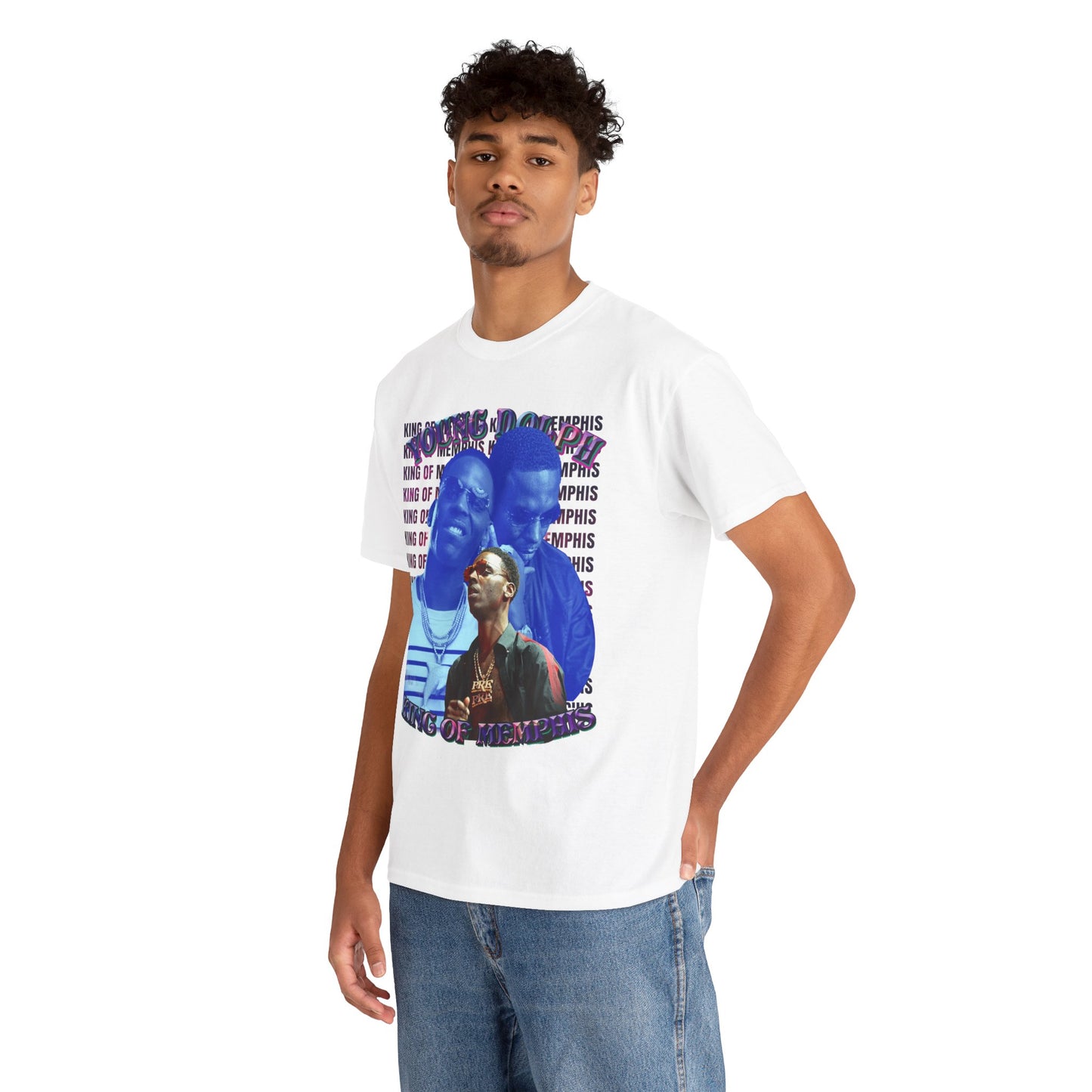 Young Dolph King of Memphis Graphic Hip Hop T-Shirt