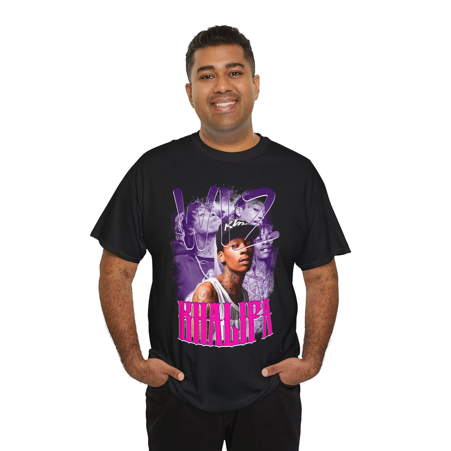 DATNEWDRIP Wiz Khalifa Soft Flex Graphic Hip Hop T-Shirt