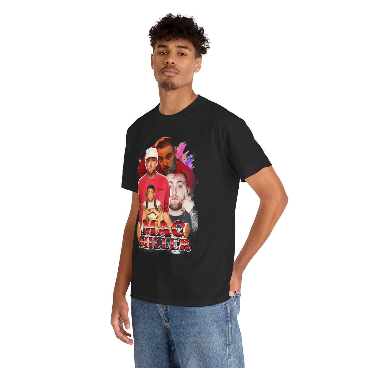 Mac Miller Kickin' Back Graphic Hip Hop T-Shirt