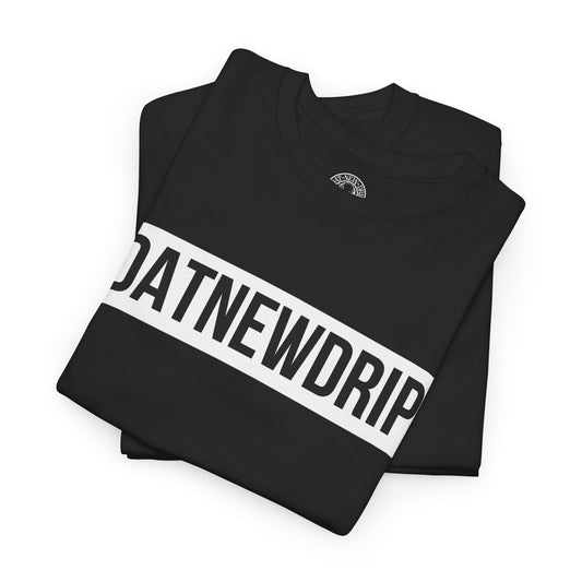 DATNEWDRIP Classic Streetwear Graphic Tee White Bar Logo