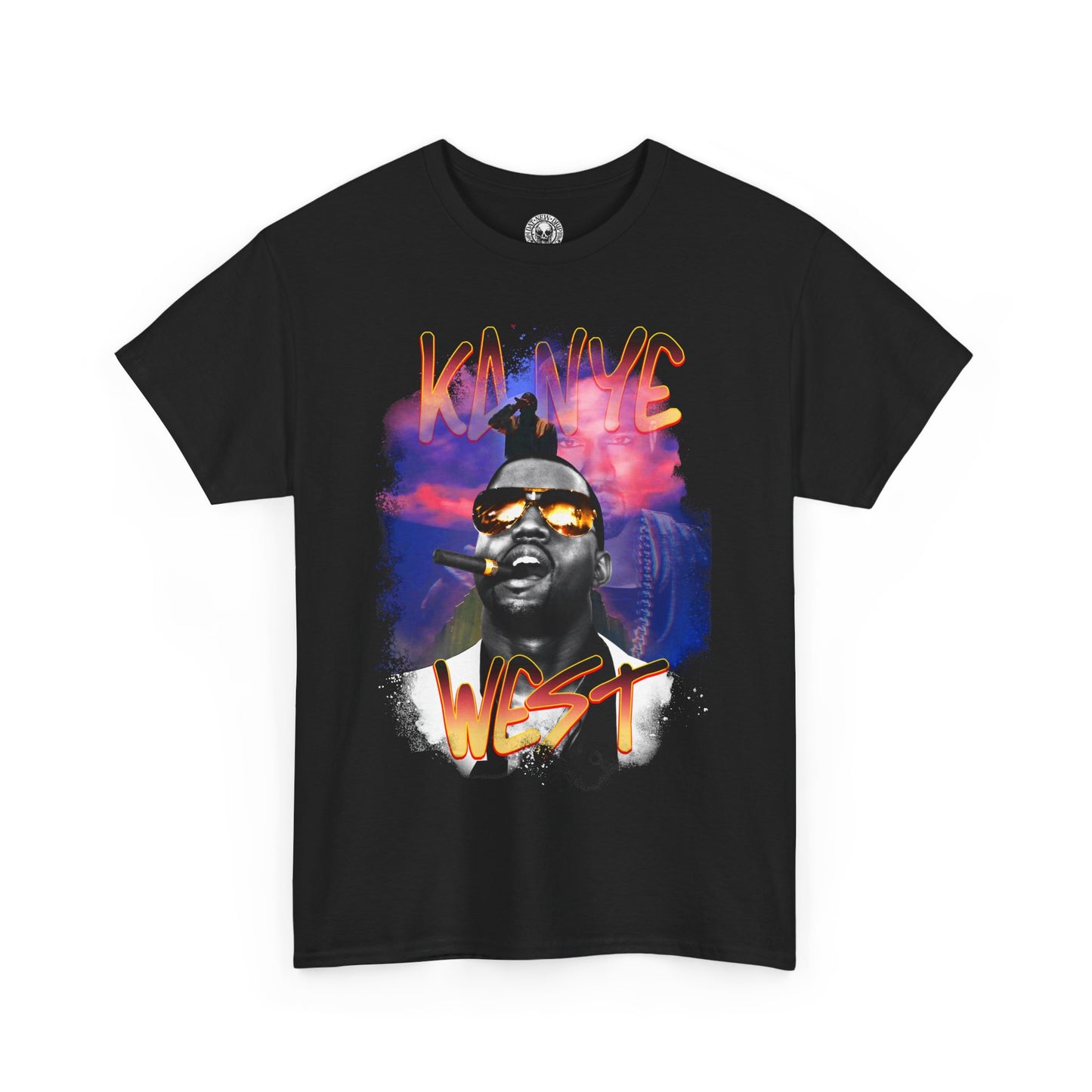 Kanye West Cigar Smokin' Graphic Hip Hop T-Shirt