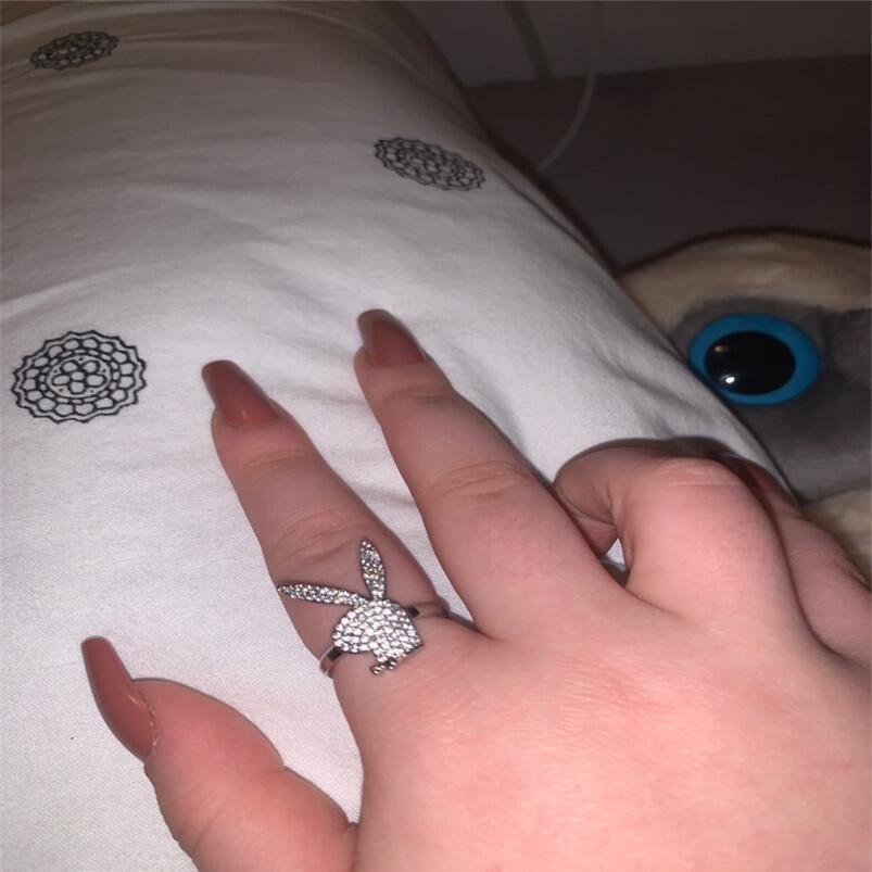 Iced Out Playboy Bunny Ring