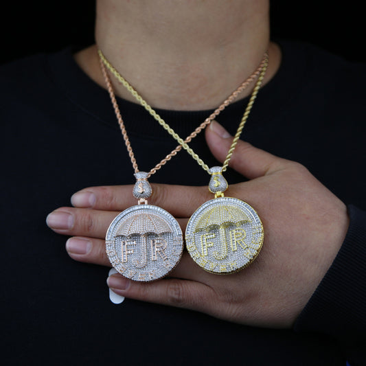 Iced Out Forever Rich Umbrella Pendant