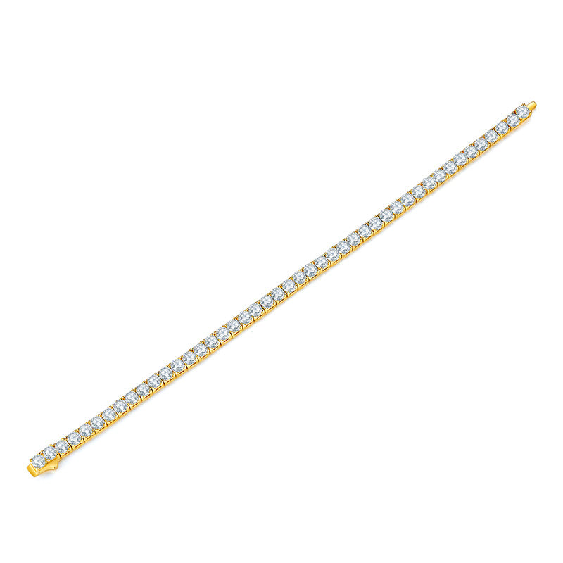 Moissanite Diamond S925 Silver Tennis Bracelet Unique Luxury Fashion