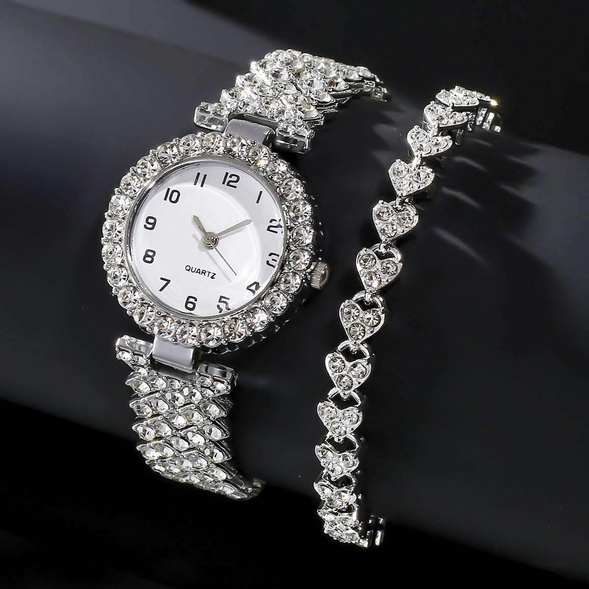 Iced Out Luxury Ladies Watch Box Set