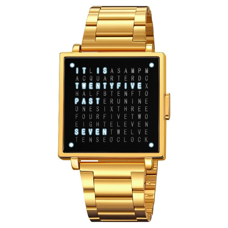 LED Square Electronic Watch