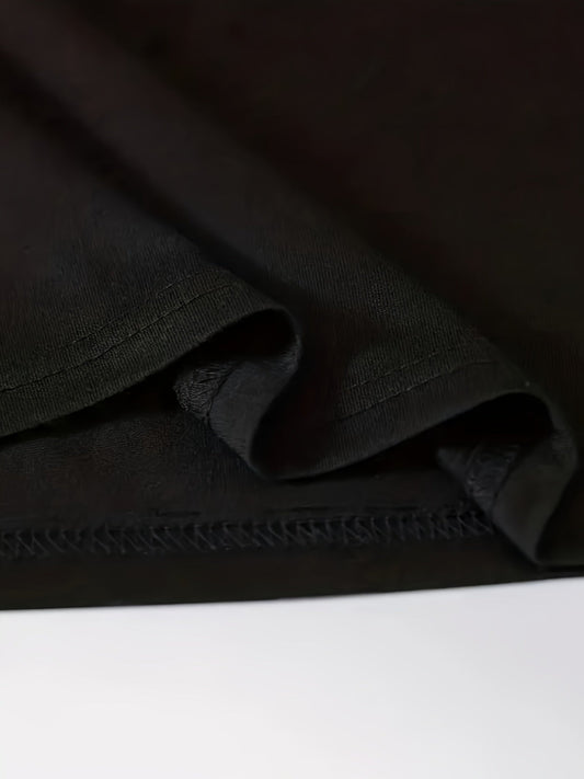 Close-up of DatNewDrip graphic streetwear t-shirt showing the fabric and hem detail