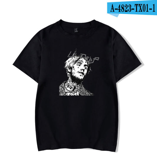 DATNEWDRIP Graphic Streetwear Tee - Lil Peep Face T-Shirts - Mens