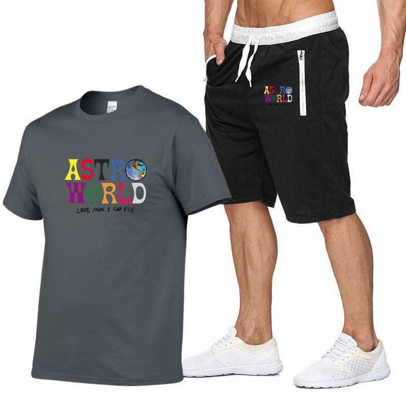 Astro World T-Shirt & Shorts Jogger Set